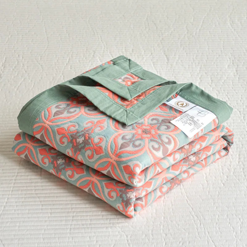 Vintage Triple-Layer Cotton Gauze Blanket